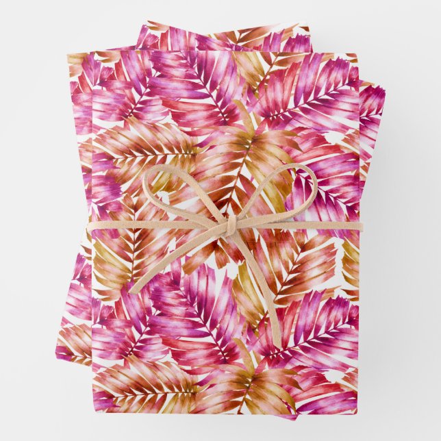 Rosa tropische Blätter (Beispiel)