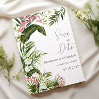 Rosa, tropische Orchideen-Blume Save the Date