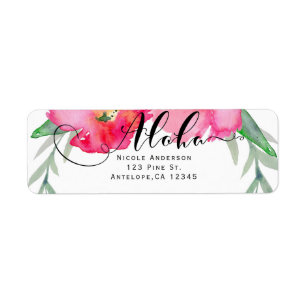 Rosa tropisches grünes Blatt Rebe floral Aloha-Par