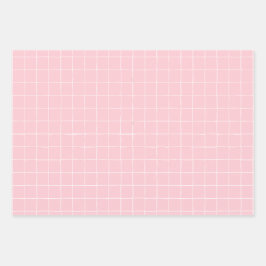 Rosa tropisches Party Geschenkpapier Set