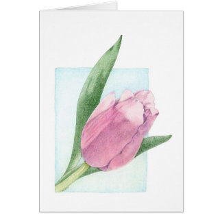 Rosa Tulip-Karte