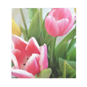 Rosa Tulips, Blumenstrauß, Blume Notizblock