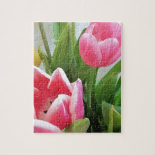 Rosa Tulips, Blumenstrauß, Blume Puzzle