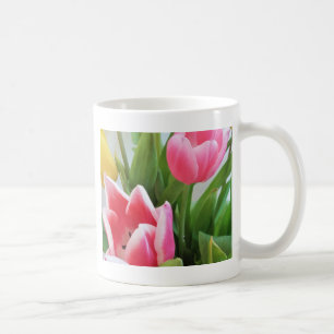 Rosa Tulips, Blumenstrauß, Blume Tasse