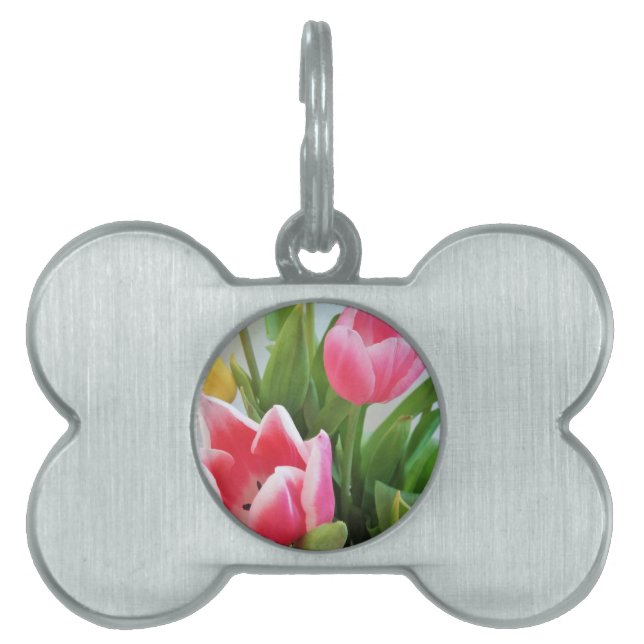 Rosa Tulips, Blumenstrauß, Blume Tiermarke (Vorderseite)