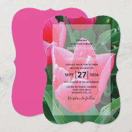 Rosa Tulips Hochzeit Einladungen