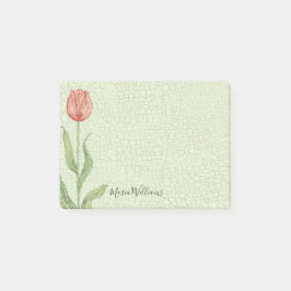 Rosa Tulpe addieren Namens4x3 Post-it Klebezettel