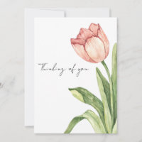 Rosa Tulpe allein