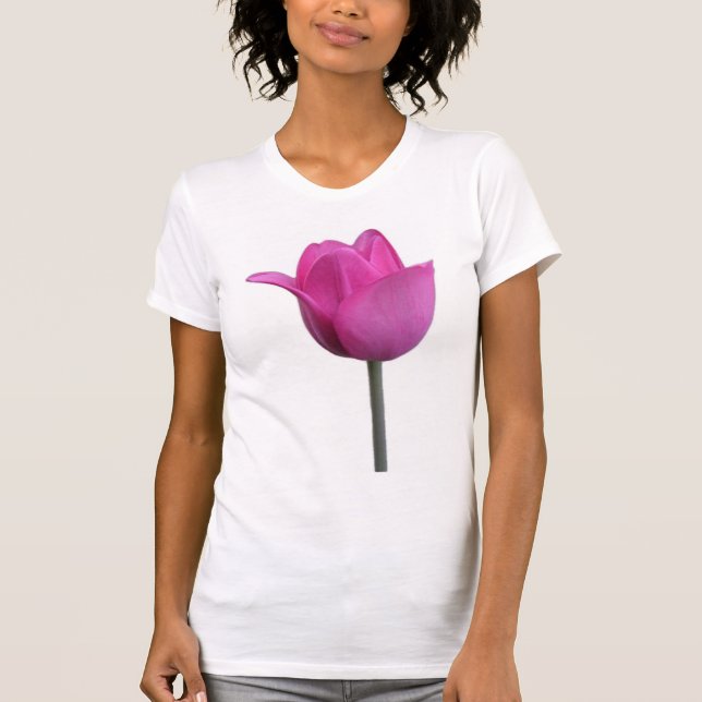 Rosa Tulpe-Behälter T-Shirt (Vorderseite)