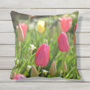 rosa Tulpe throwpillow Kissen