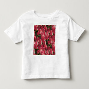Rosa Tulpen Blumen Kleinkind T-shirt