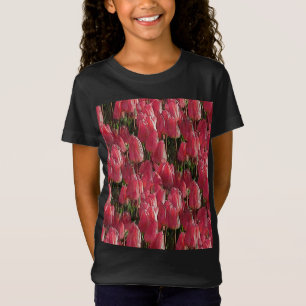 Rosa Tulpen Blumen T-Shirt
