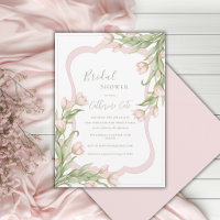Rosa Tulpen Florale Elegante Vintage Brautparty I