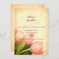 Rosa Tulpen Frühlingsfrühling Hochzeit Empfang