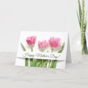 Rosa Tulpen Muttertag Feiertagskarte