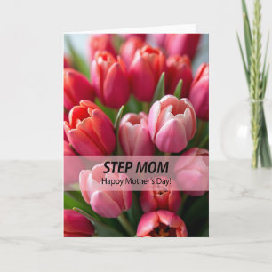 Rosa Tulpen Muttertag Liebeskarte Karte