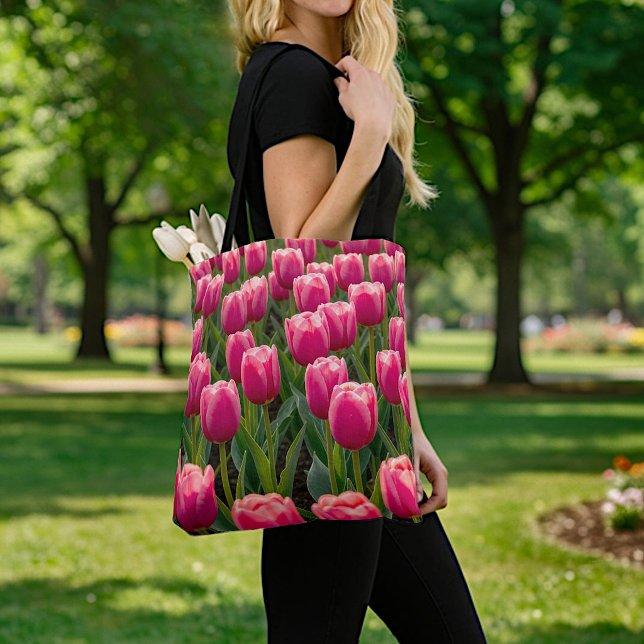 Rosa Tulpen-Tragetasche (Von Creator hochgeladen)