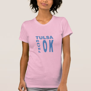 Rosa Tulsa-Web-T-Shirt OKLAHOMA-REISE T-Shirt