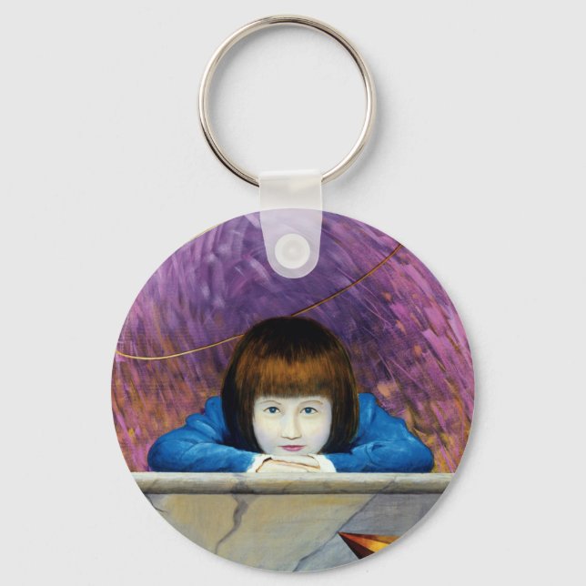 Rosa Tunnel Schlüsselanhänger (Vorderseite)