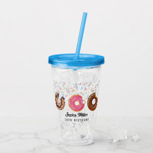 Rosa Tüpfel-Sprinkles Lustige Sprüche Süß Namen ei Acryltrinkbecher