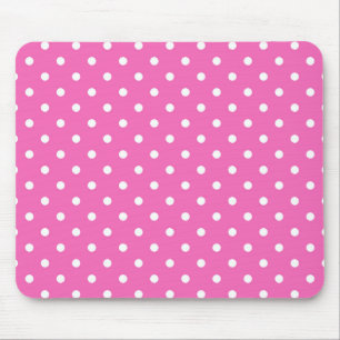 rosa Tupfen Mousepad