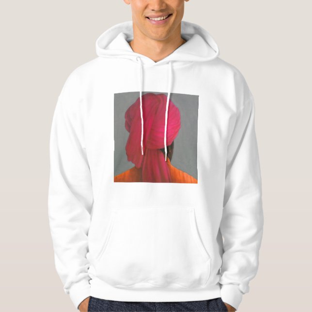 Rosa Turban Hoodie (Vorderseite)