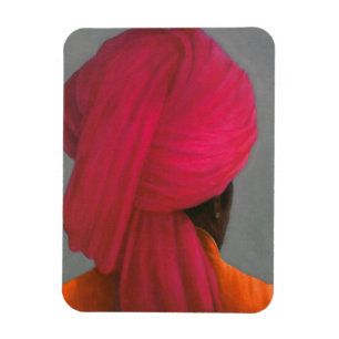 Rosa Turban Magnet