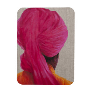 Rosa Turban-orange Jacke 2014 Magnet