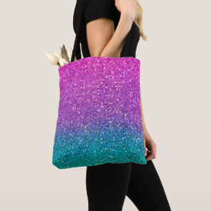 Rosa Türkis Aqua Blau und Lila funkelnder Glitter