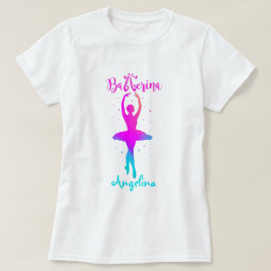 Rosa Türkis Ballerina T - Shirt