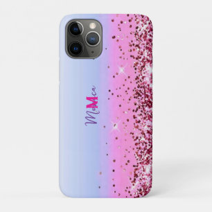 Rosa Türkis Lila Glitzer Imitate Glitzer schneiden Case-Mate iPhone Hülle