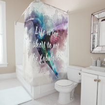 Rosa, Türkis und Lila Wasserfarbe Hummingbird