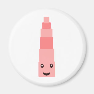 "Rosa Turm" Montessori 1,5 Magnet