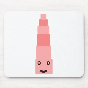 Rosa Turm Montessori Mousepad