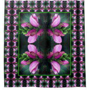 Rosa Turtlehead-Blume Nah Abstrakt Duschvorhang