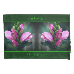 Rosa Turtlehead-Blume Nah Personalisiert Kissenbezug