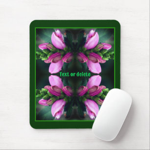Rosa Turtlehead-Blume Nah Personalisiert Mousepad