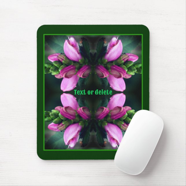 Rosa Turtlehead-Blume Nah Personalisiert Mousepad (Mit Mouse)