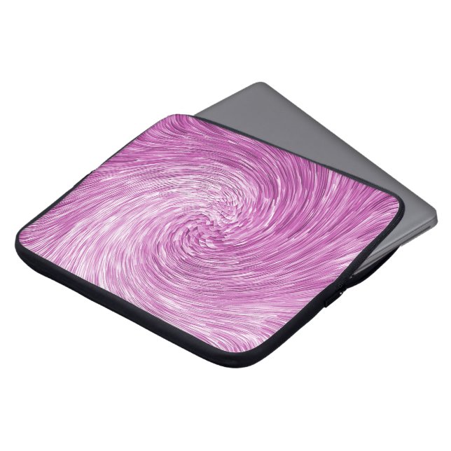 Rosa Twirl....... Laptopschutzhülle (Vorne Oben)