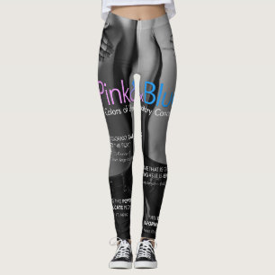 Rosa u. Blau: Farben erblicher Krebs LEGGINGS