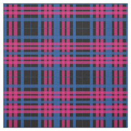 Rosa u. blaues kariertes Muster-Gewebe Stoff