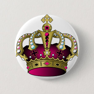 Rosa u. Goldkrone Button