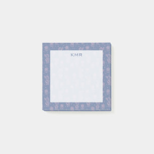 Rosa u. lila Cartoon-Kaktus-Muster Post-it Klebezettel