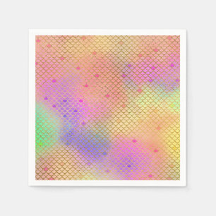 Rosa u. orange serviette