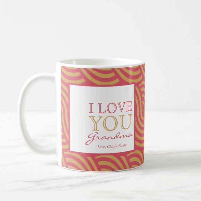 Rosa u. orange Strudel-Tasse $15,95 Tasse (Links)