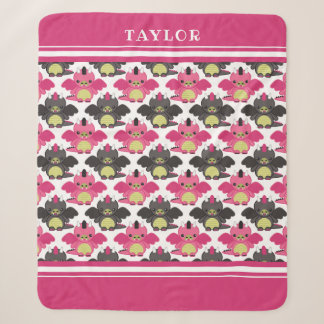 Rosa u. schwarze Baby-Drachen - Name Sherpadecke