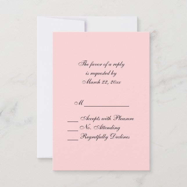 Rosa UAWG RSVP Karte (Vorderseite)