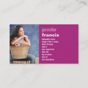 Rosa Überfahrt-Minibaut.-Karte Visitenkarte