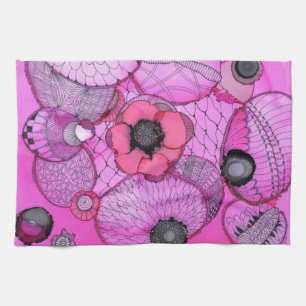 Rosa Überraschungs-Geschirrtuch Geschirrtuch