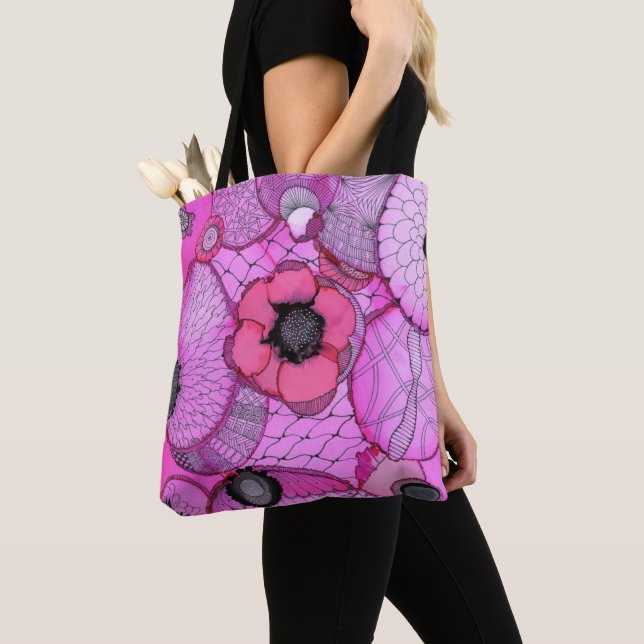 Rosa Überraschungs-Taschen-Tasche (Von Nahem)